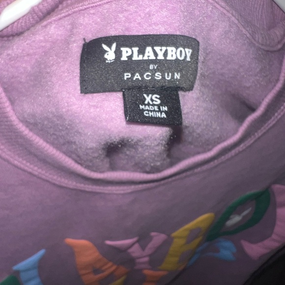 Purple Playboy Heart Pacsun Crewneck Sweatshirt XS - Picture 3 of 3